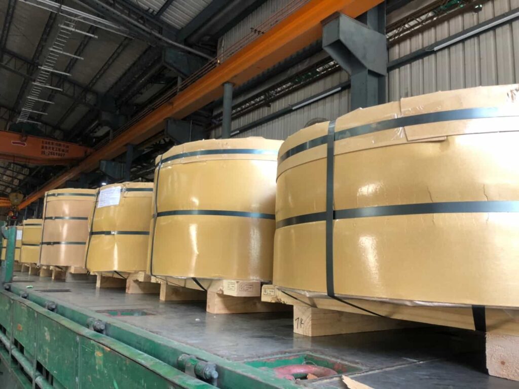 stainless coils in export packing