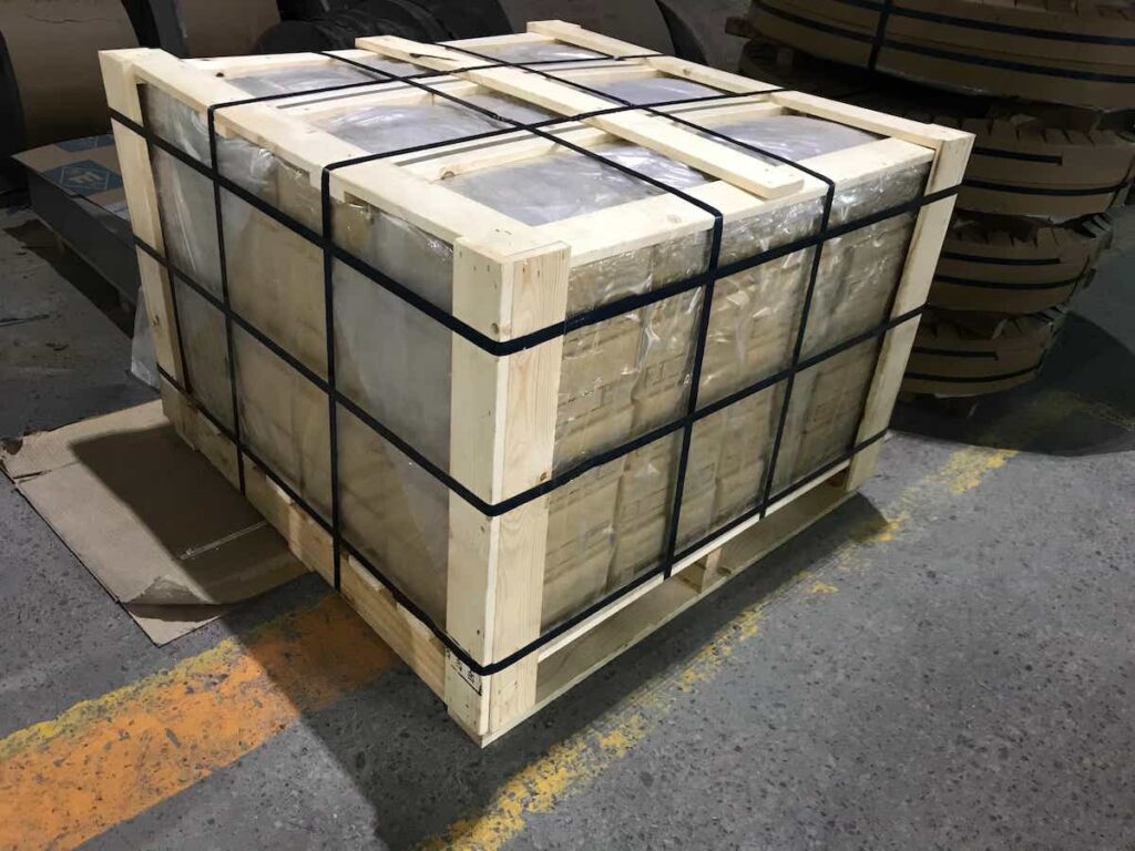 stainless steel material in custom export packing