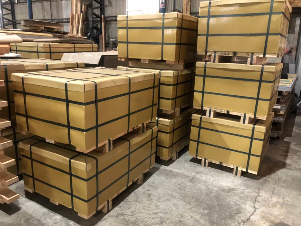 430 BA/PVC stainless steel various cut size sheets in export packing